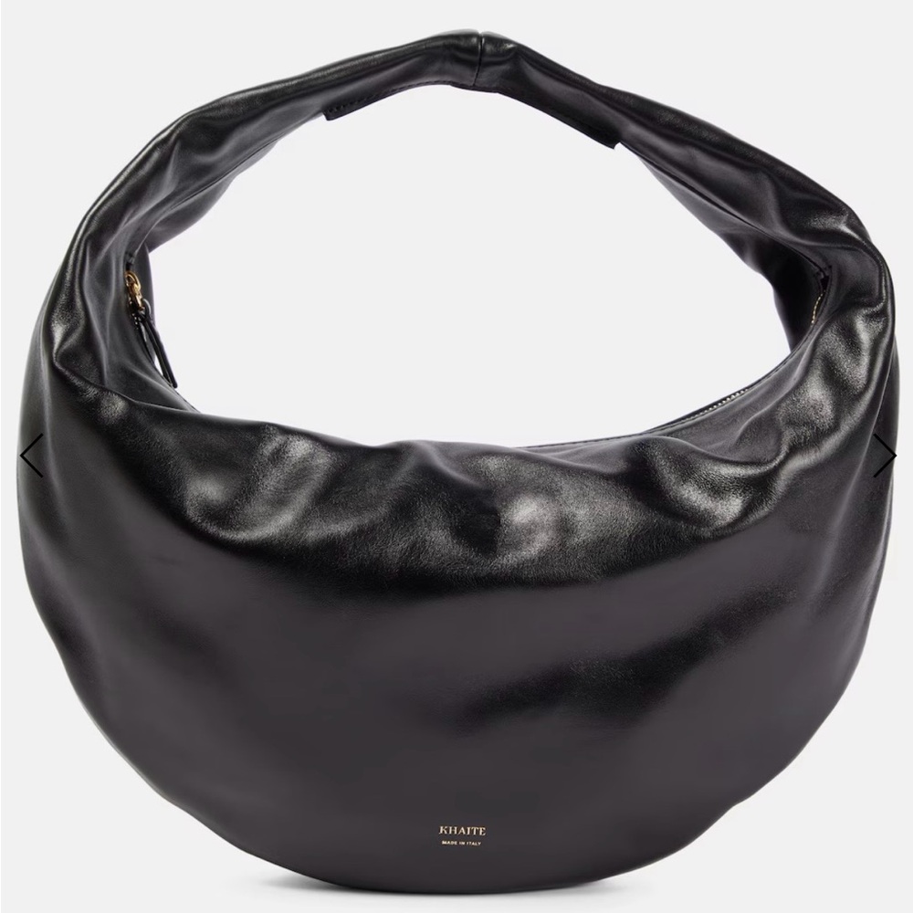 KHAITE Olivia Medium Black Hobo Bag